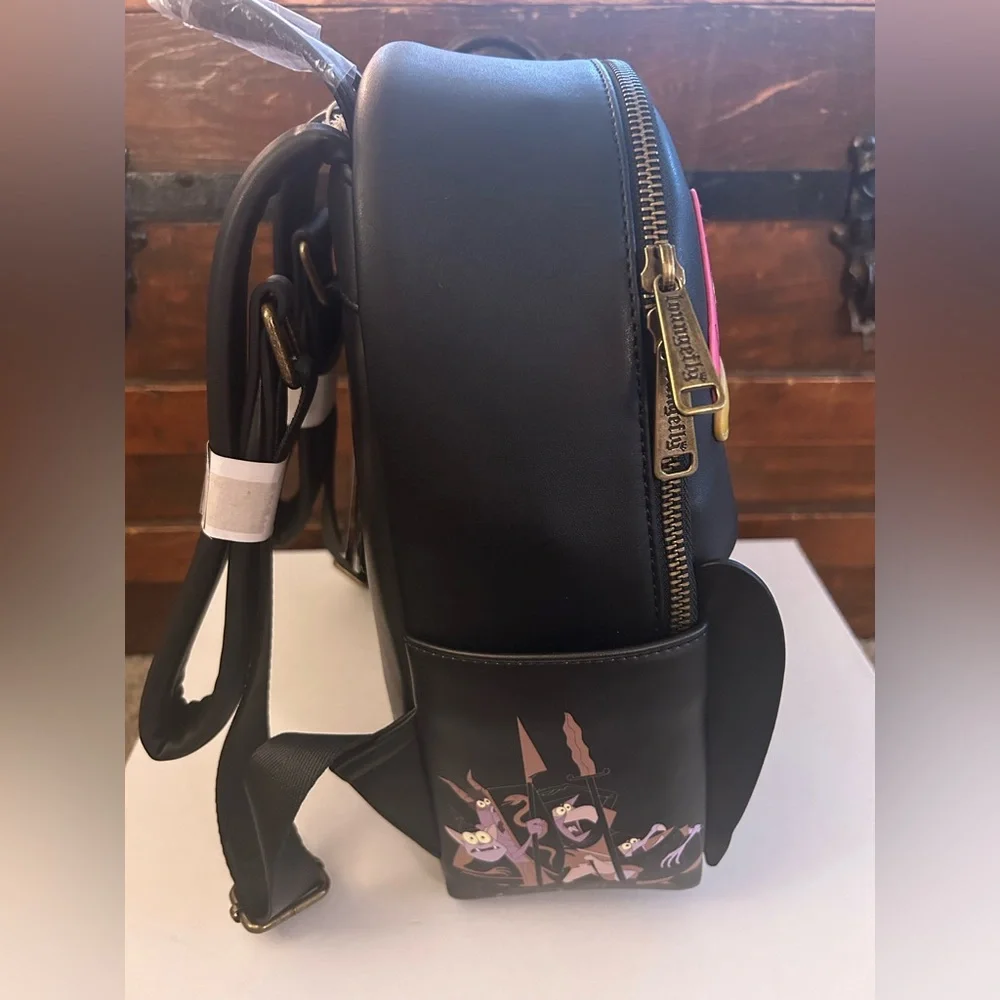 Loungefly Disney Sleeping Beauty Maleficent Raven Diablo Cosplay Mini Backpack - Picture 6 of 7